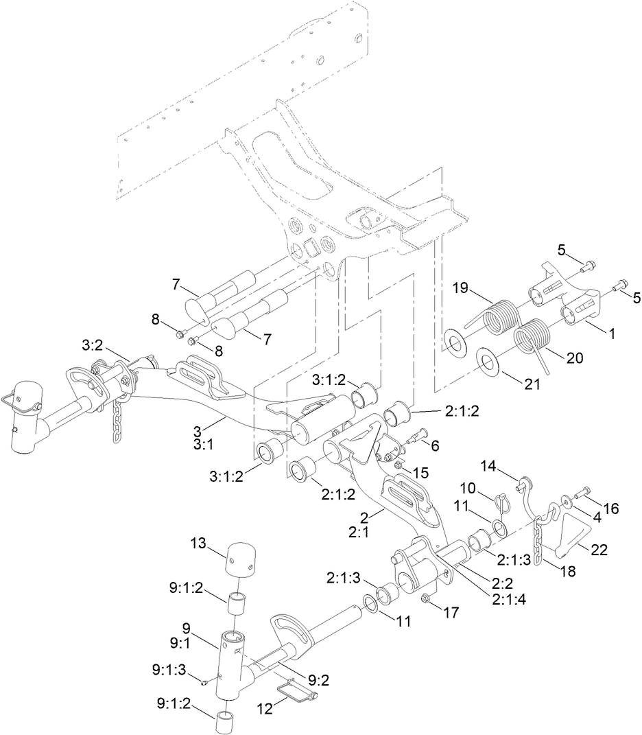 No. 2 and 3 Lift Arm Assembly