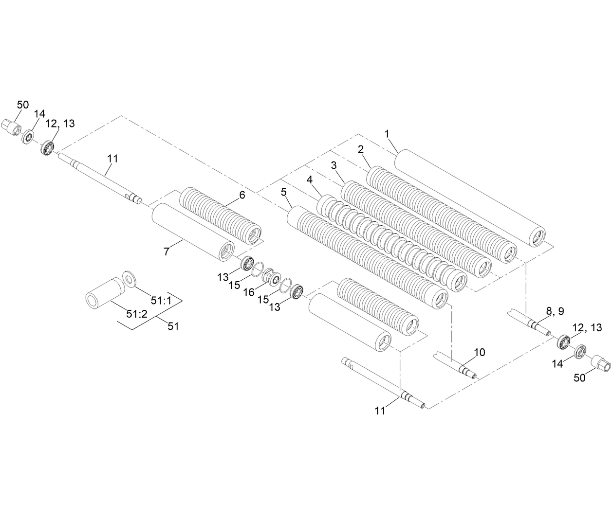 GR21 Inch Flex Front Roller Options