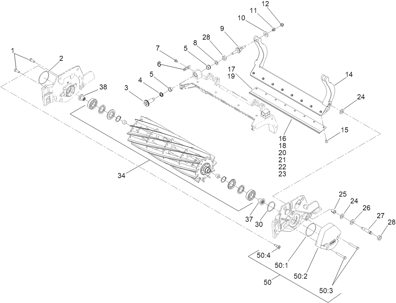 Reel and Bedbar Assembly