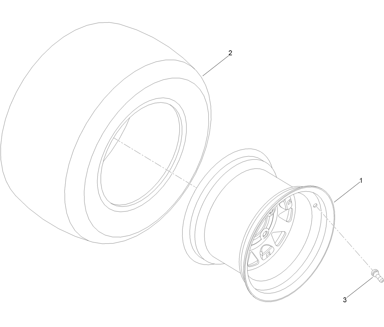 Wheel and Tire Assembly No. 127-1100