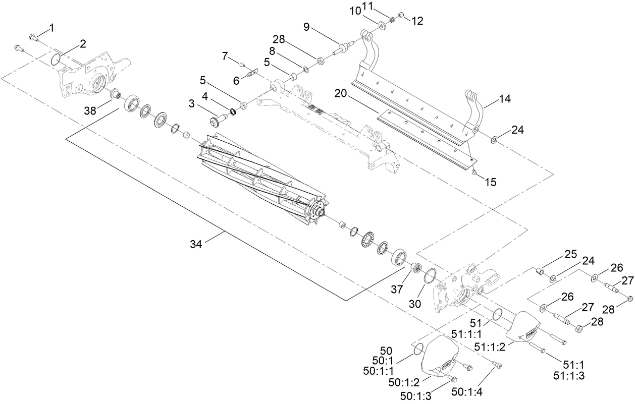 Reel and Bedbar Assembly