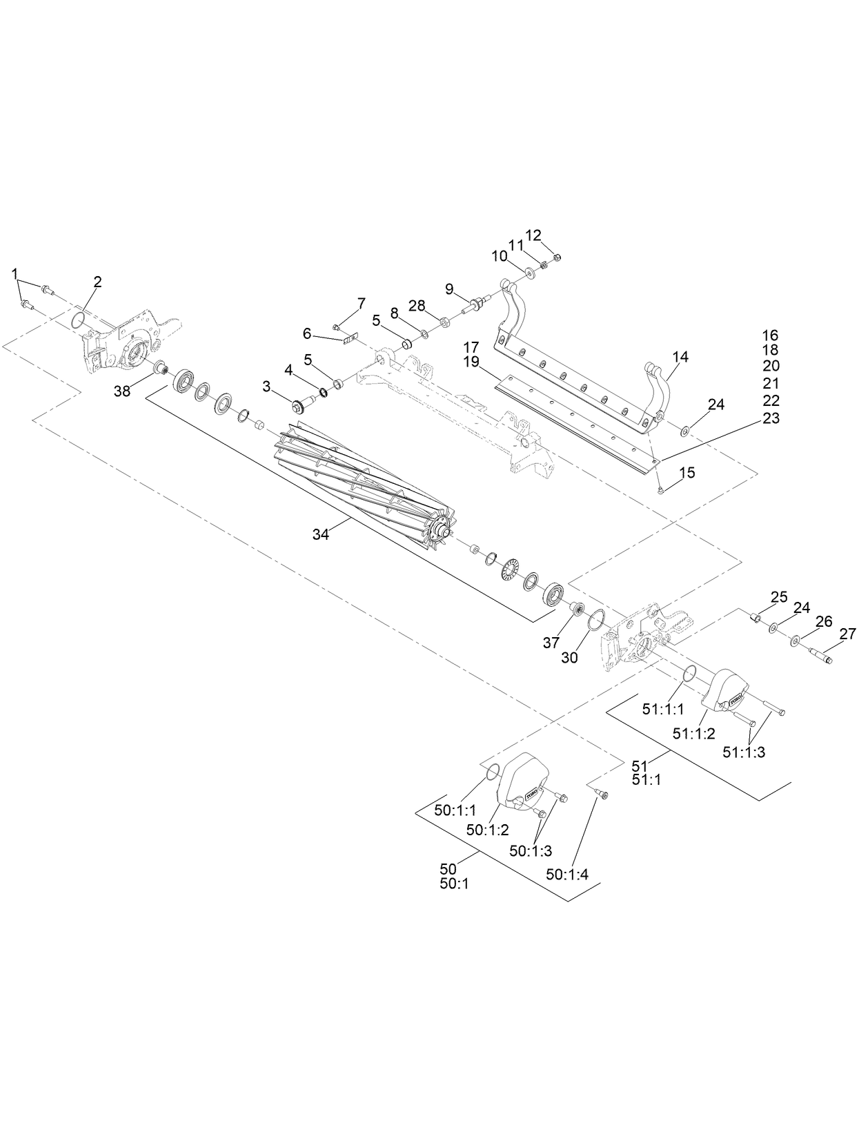 Reel and Bedbar Assembly