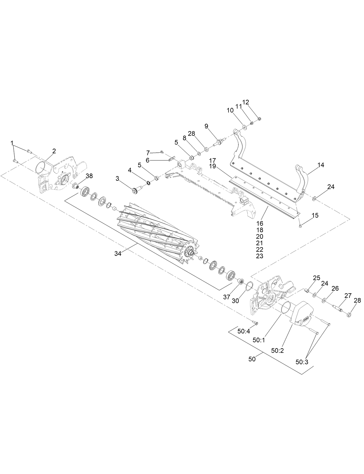 Reel and Bedbar Assembly