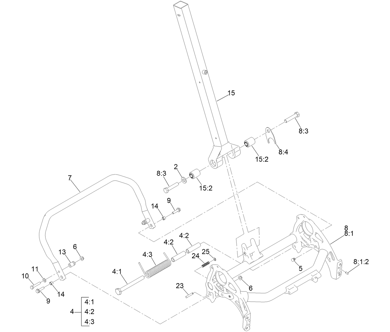 Frame and Handle Mount Assembly