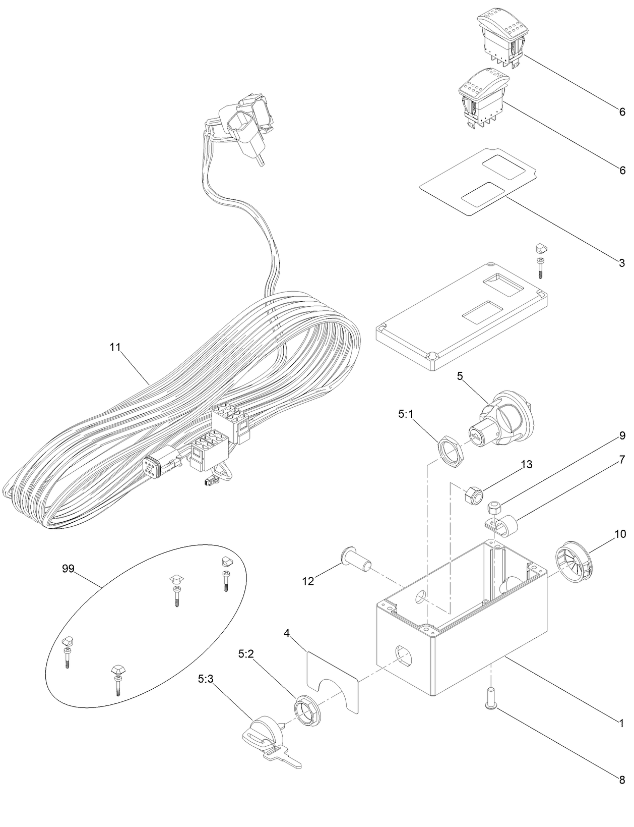 Tethered Control Assembly No. 163-0320