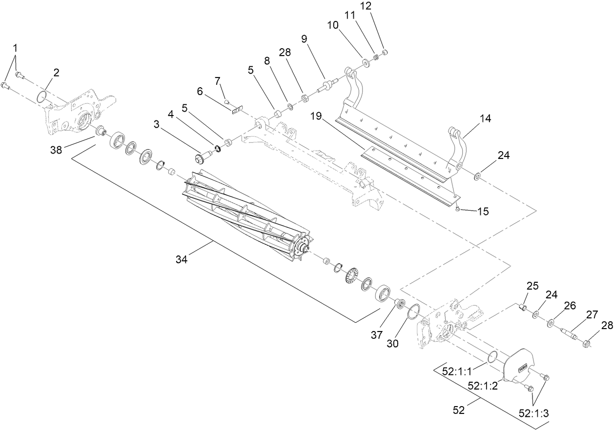 Reel and Bedbar Assembly