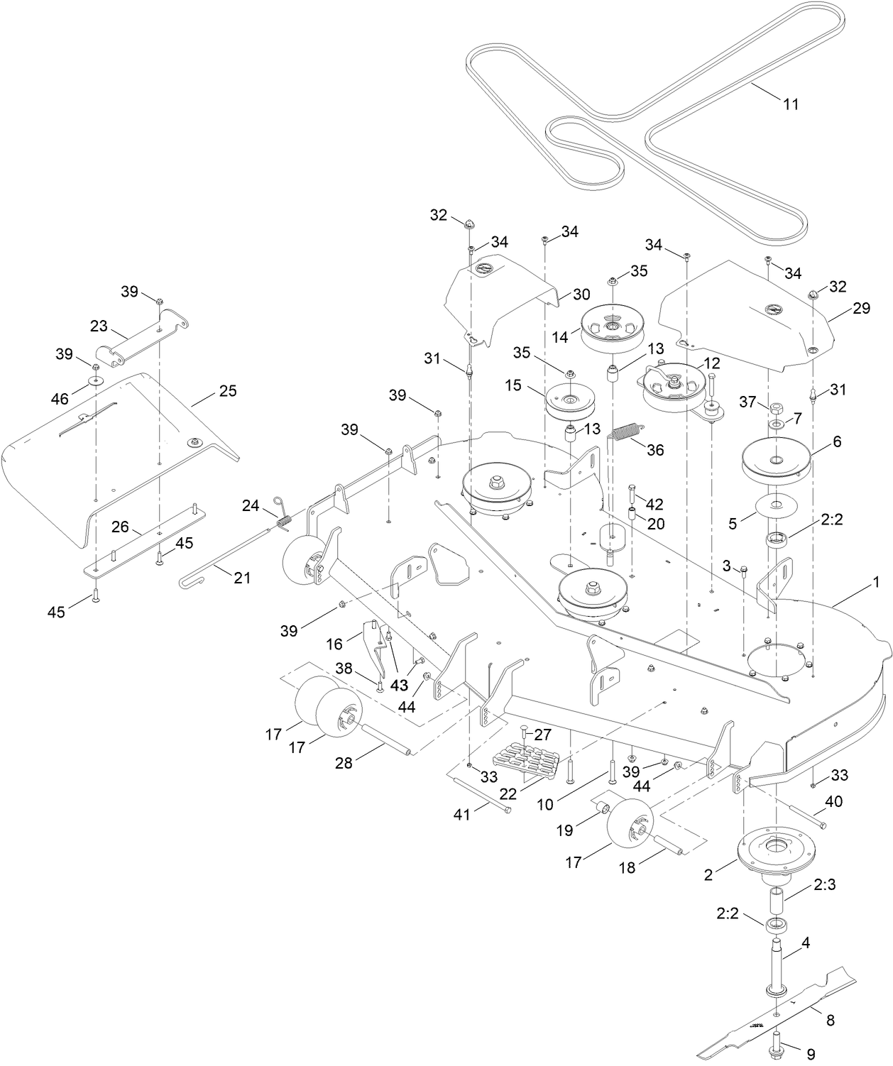 60 Inch Deck Assembly