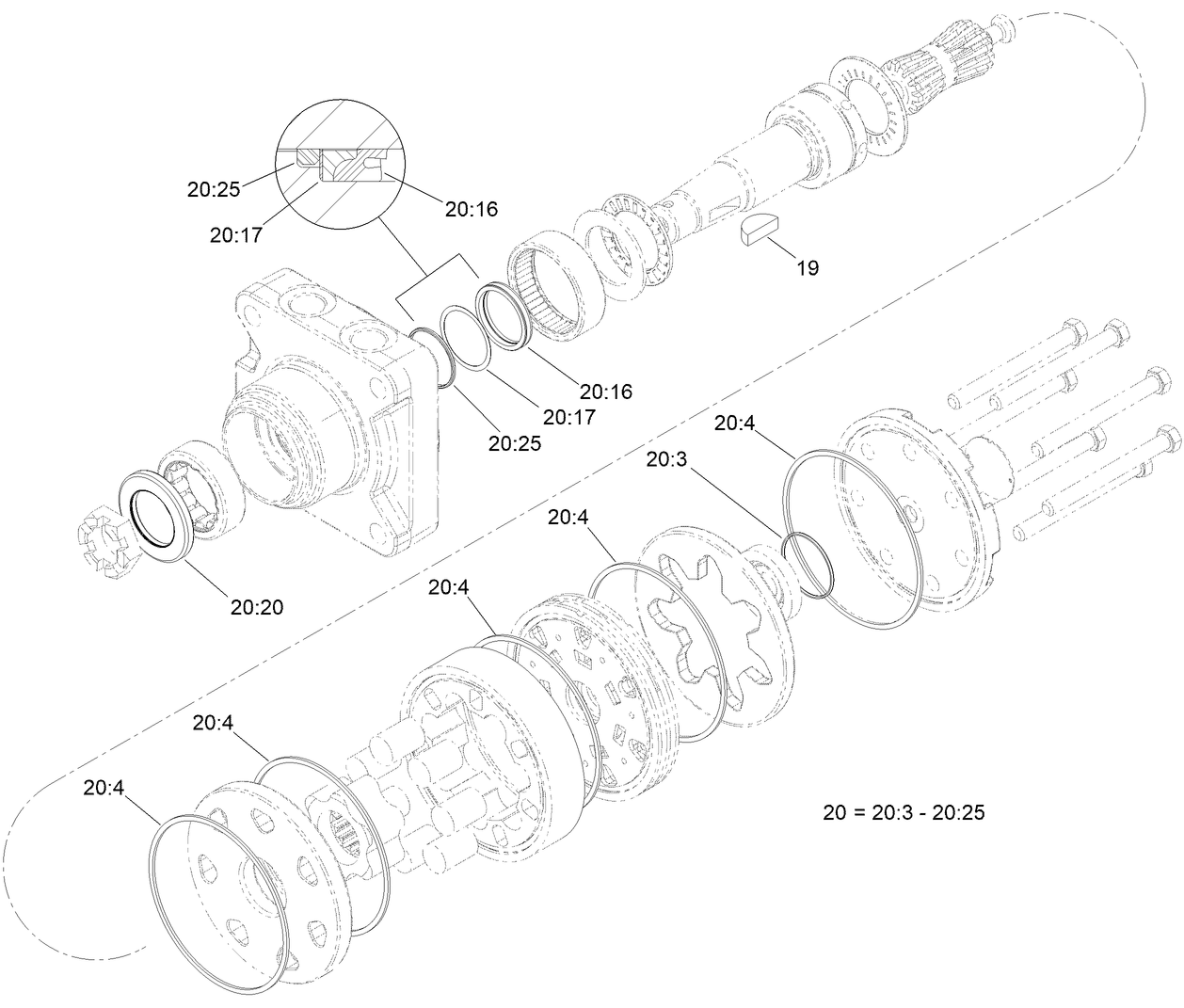 Hydraulic Motor Assembly No. 137-2459