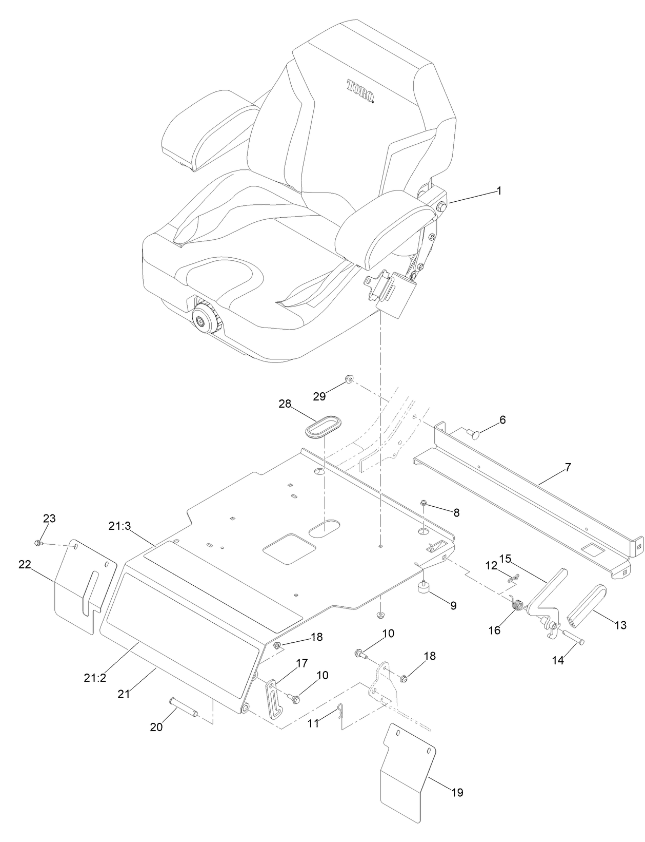 Seat and Seat Plate Assembly