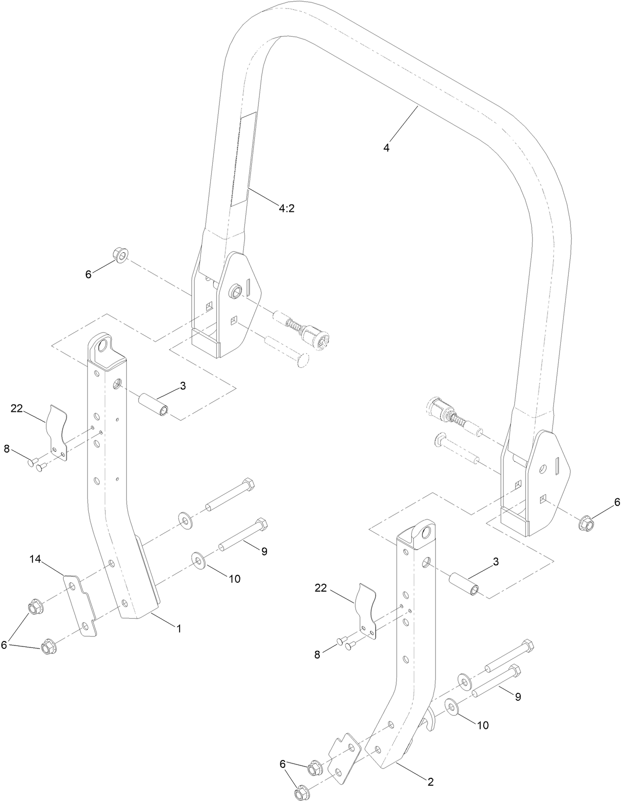 Roll-Over Protection System Assembly No. 142-9749