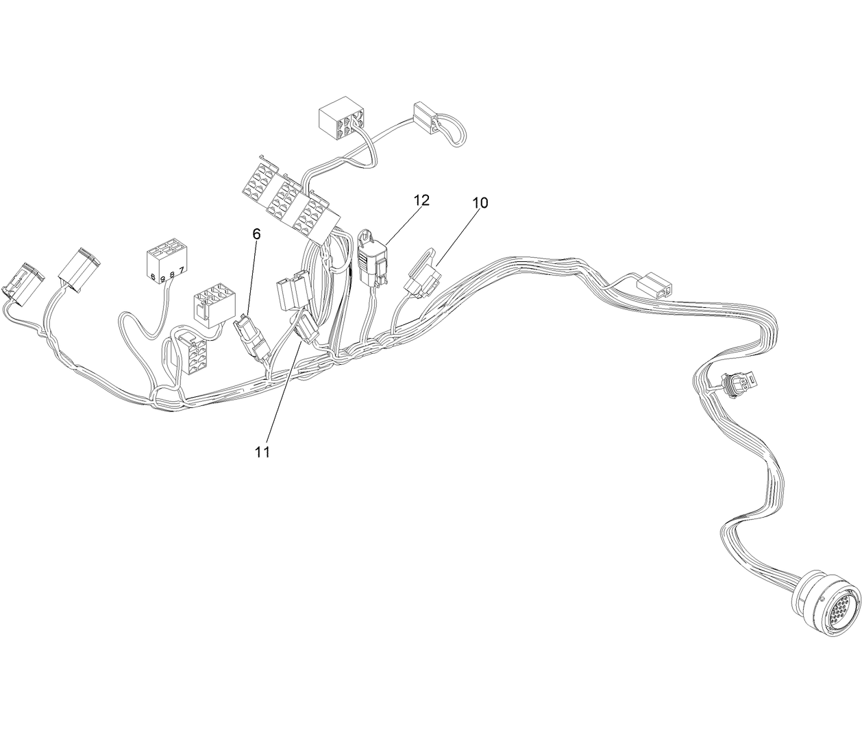 Seat/Console Wire Harness No. 122-1264
