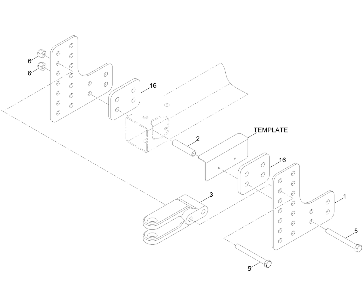 Adjustable Hitch Kit Assembly No. 107-8188