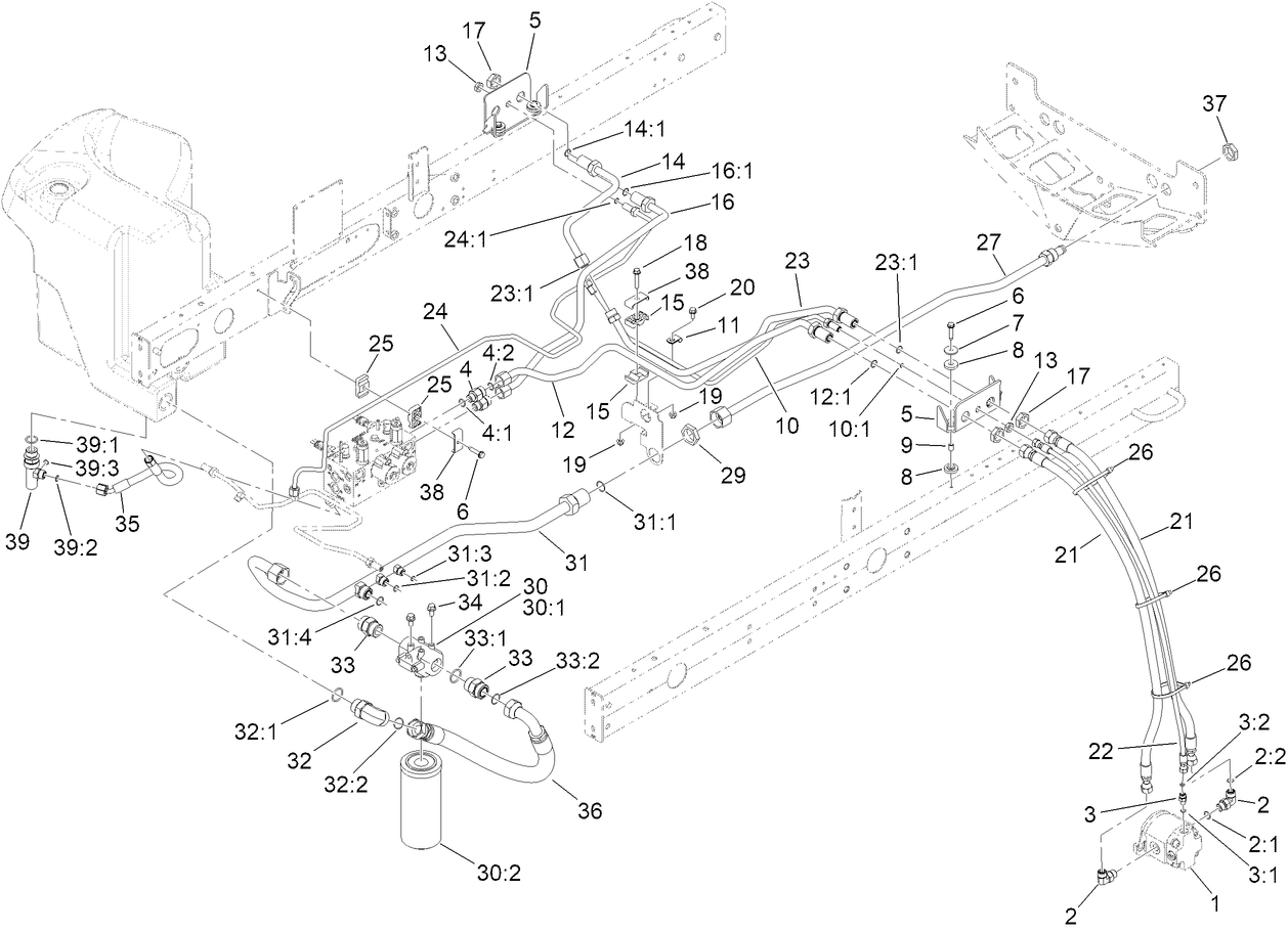 No. 2 and 3 Reel Drive Hydraulic Assembly