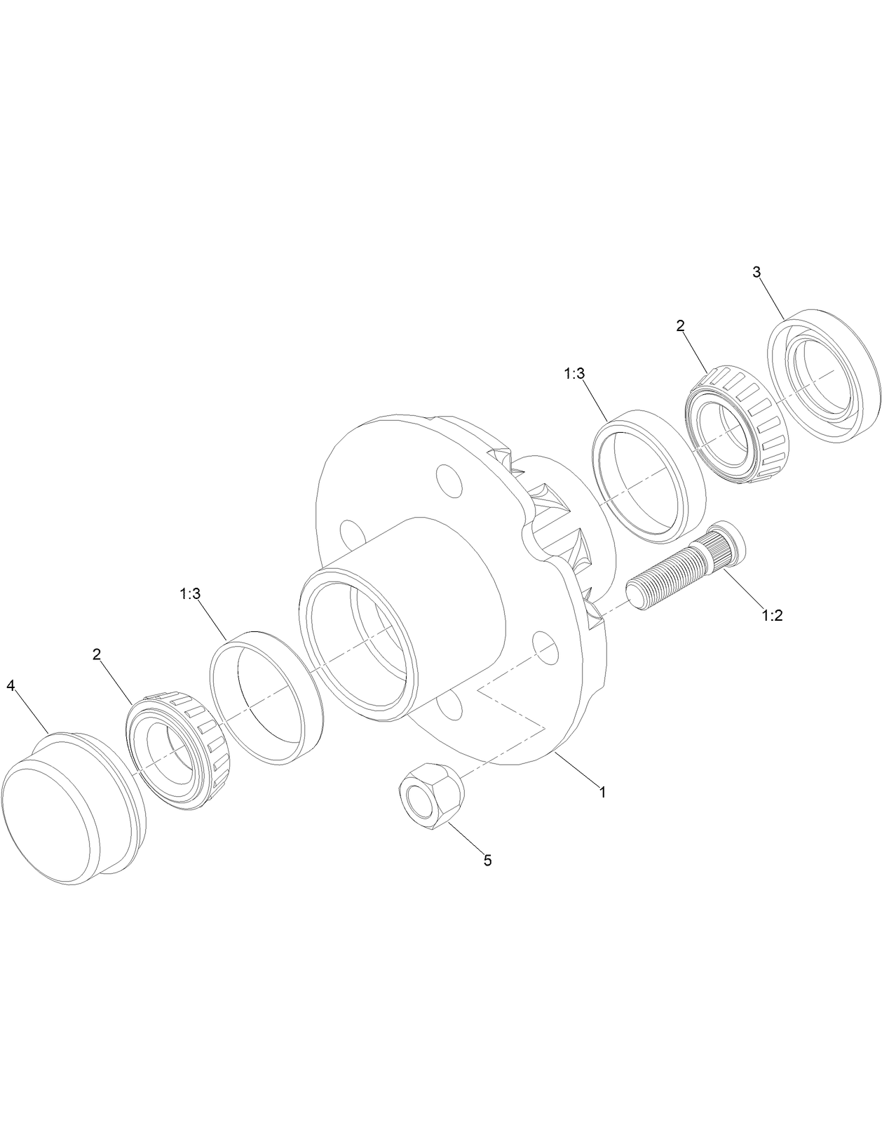 Hub and Bearing Assembly No. 117-5115