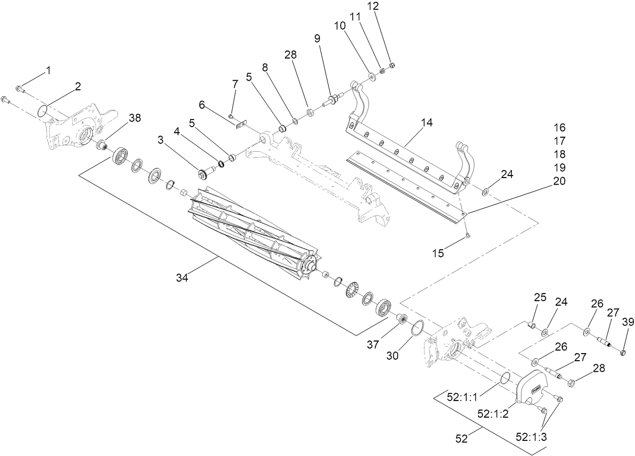 Reel and Bedbar Assembly
