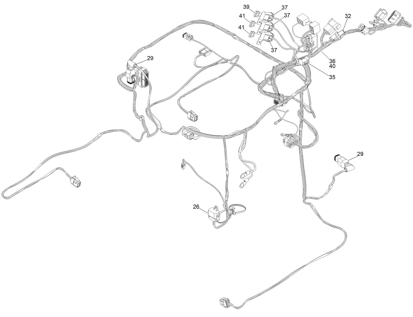 Main Wire Harness Assembly No. 122-4193