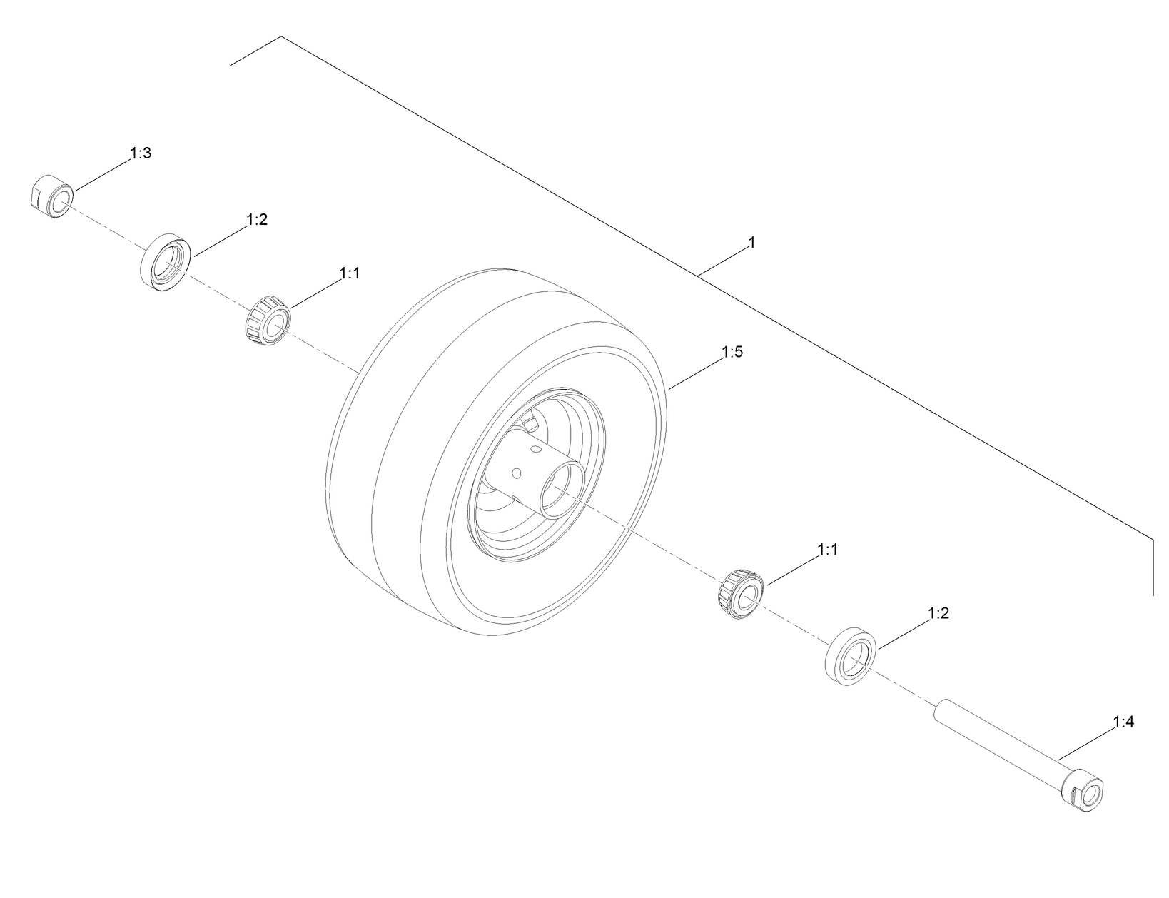 Wheel and Bearing Assembly No. 163-7457