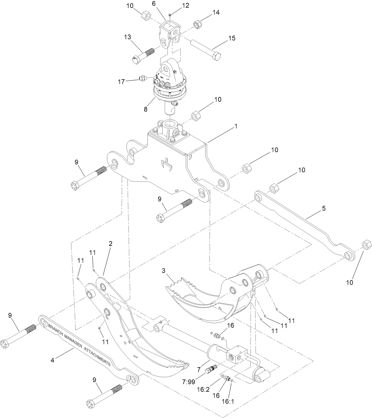 Powered Grapple Assembly No. 163-3580