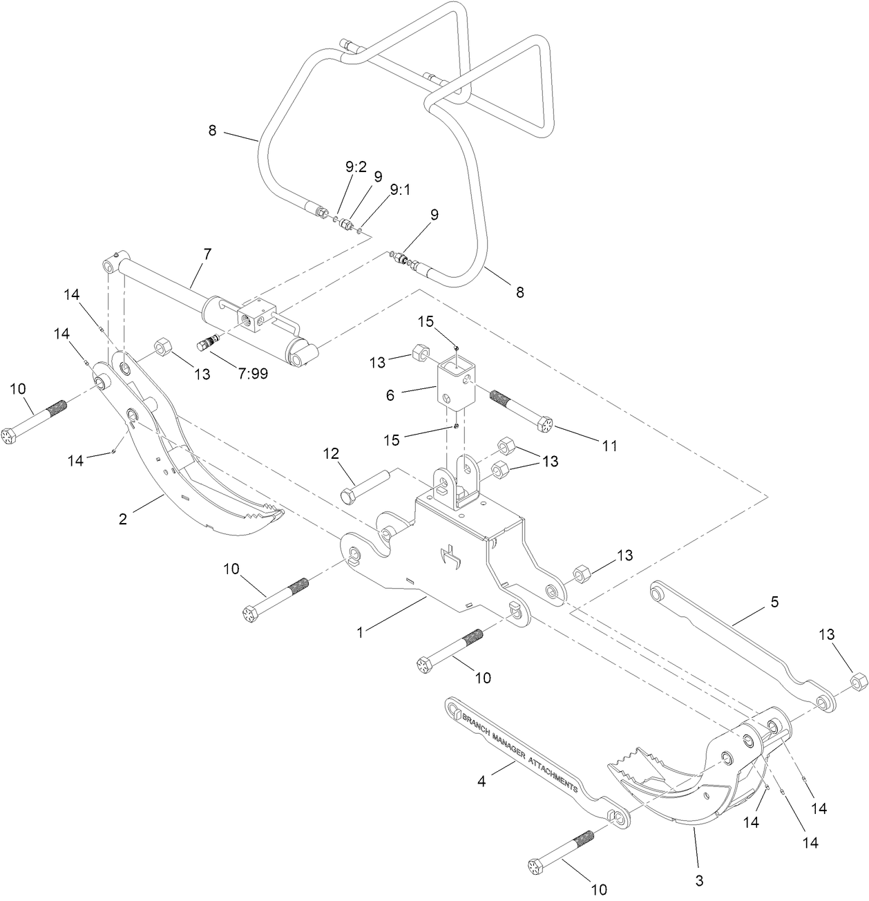 Grapple Head Assembly No. 163-3561