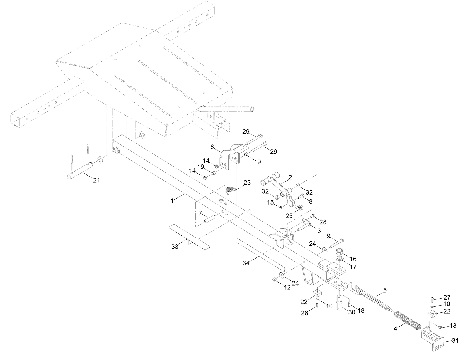 Tongue and Latch Assembly