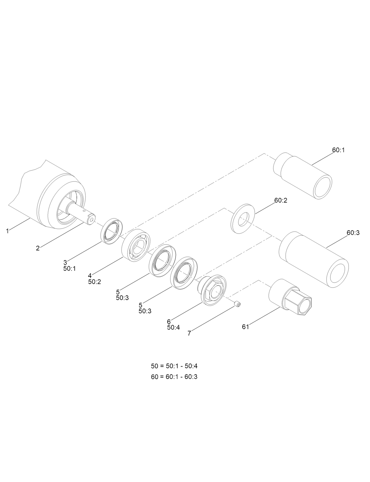 Rear Roller Assembly No. 137-6141