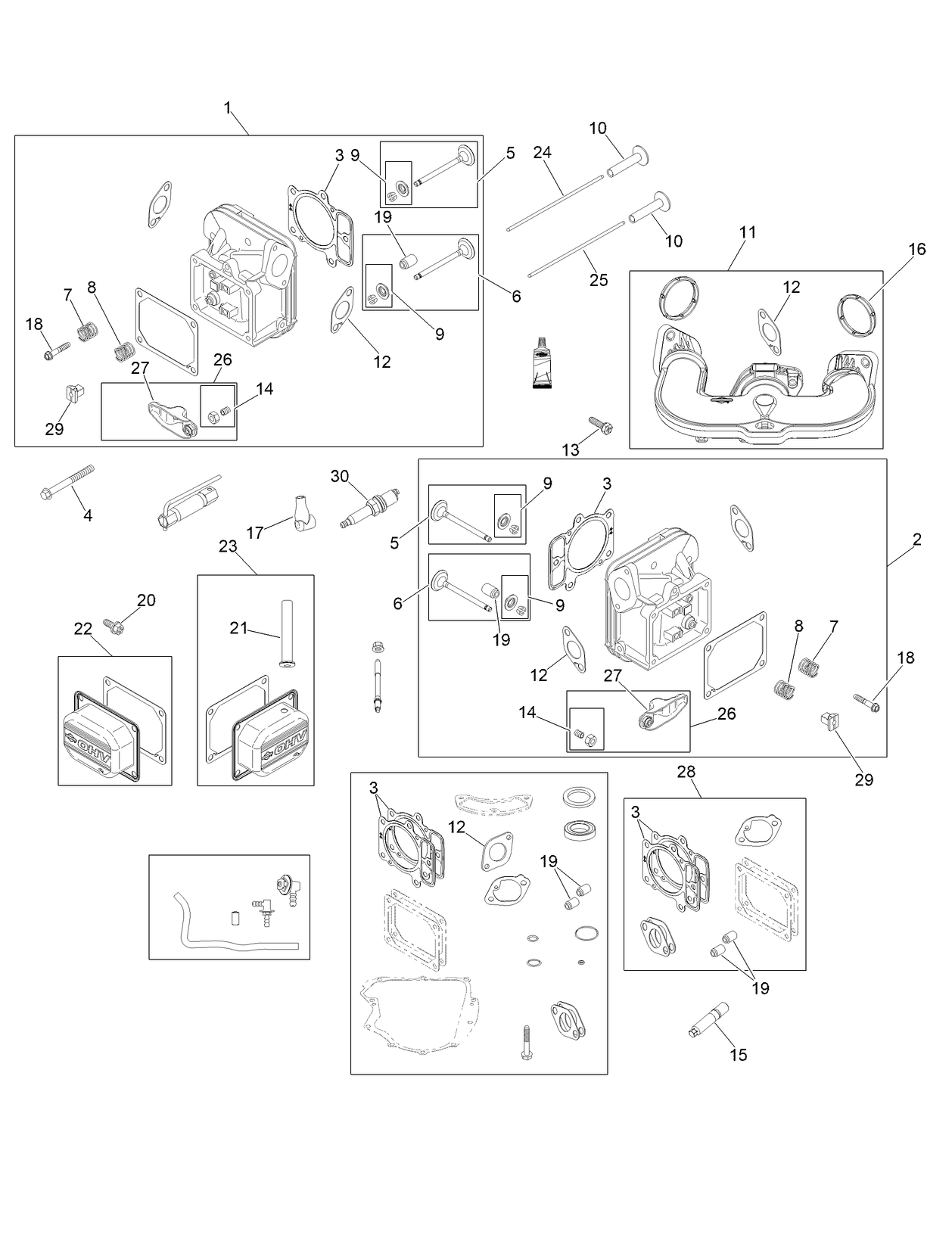 Head Exhaust Assembly
