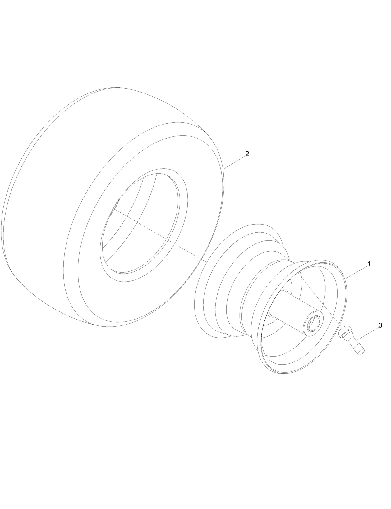 Caster Tire Assembly No. 147-7598