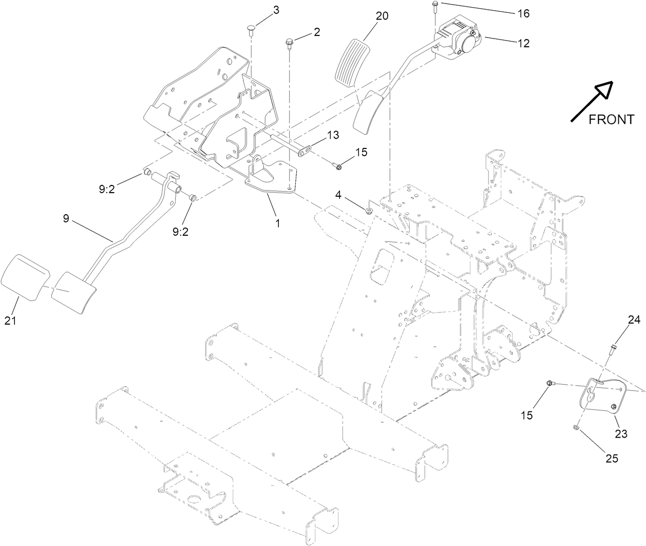 Pedal and Control Assembly