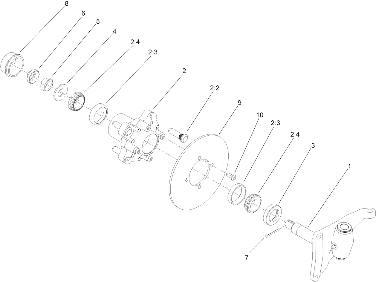 Right Hand Lifted Spindle Assembly No. 163-9478