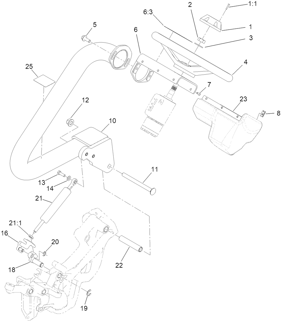 Steering Arm and Adjuster Assembly