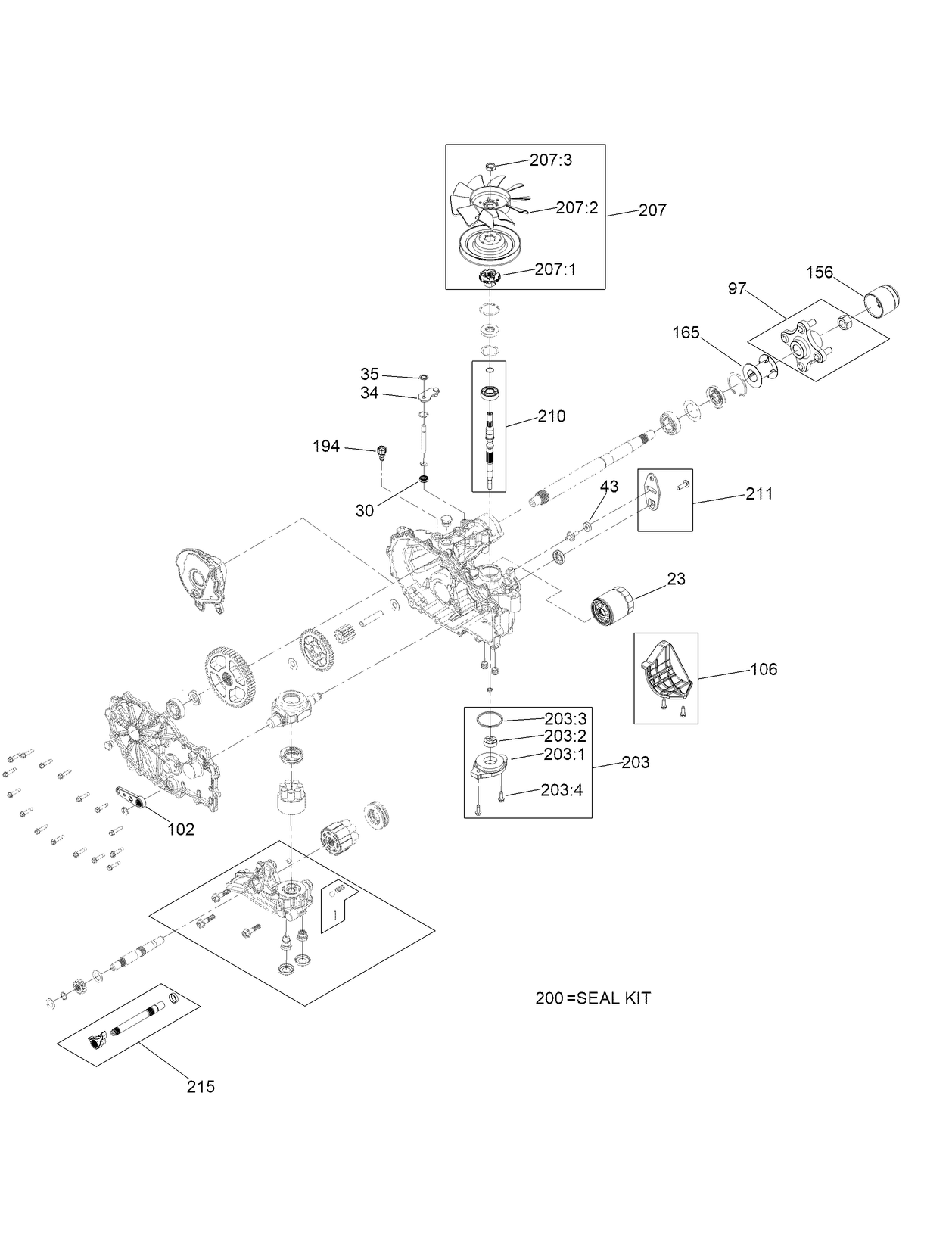 LH Transaxle Assembly No. 145-8424