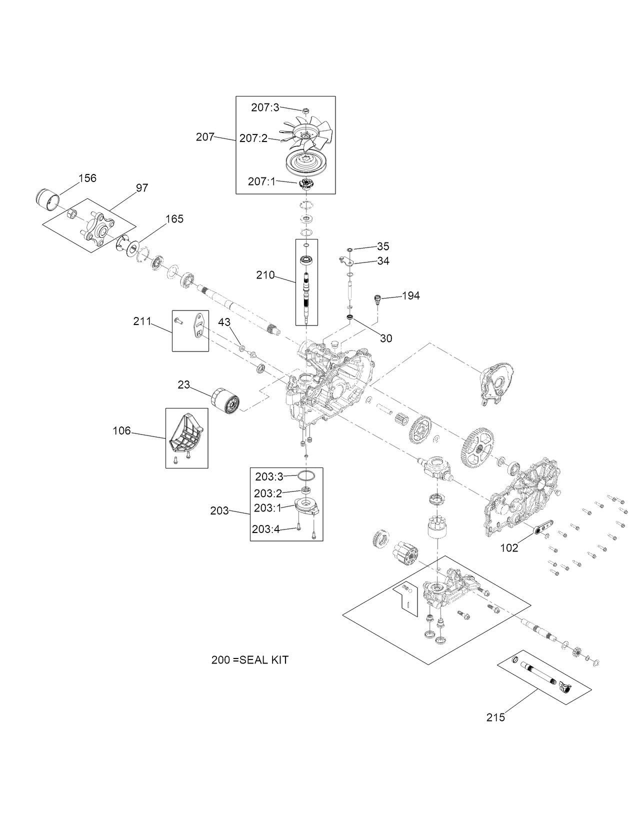 RH Transaxle Assembly No. 145-8425