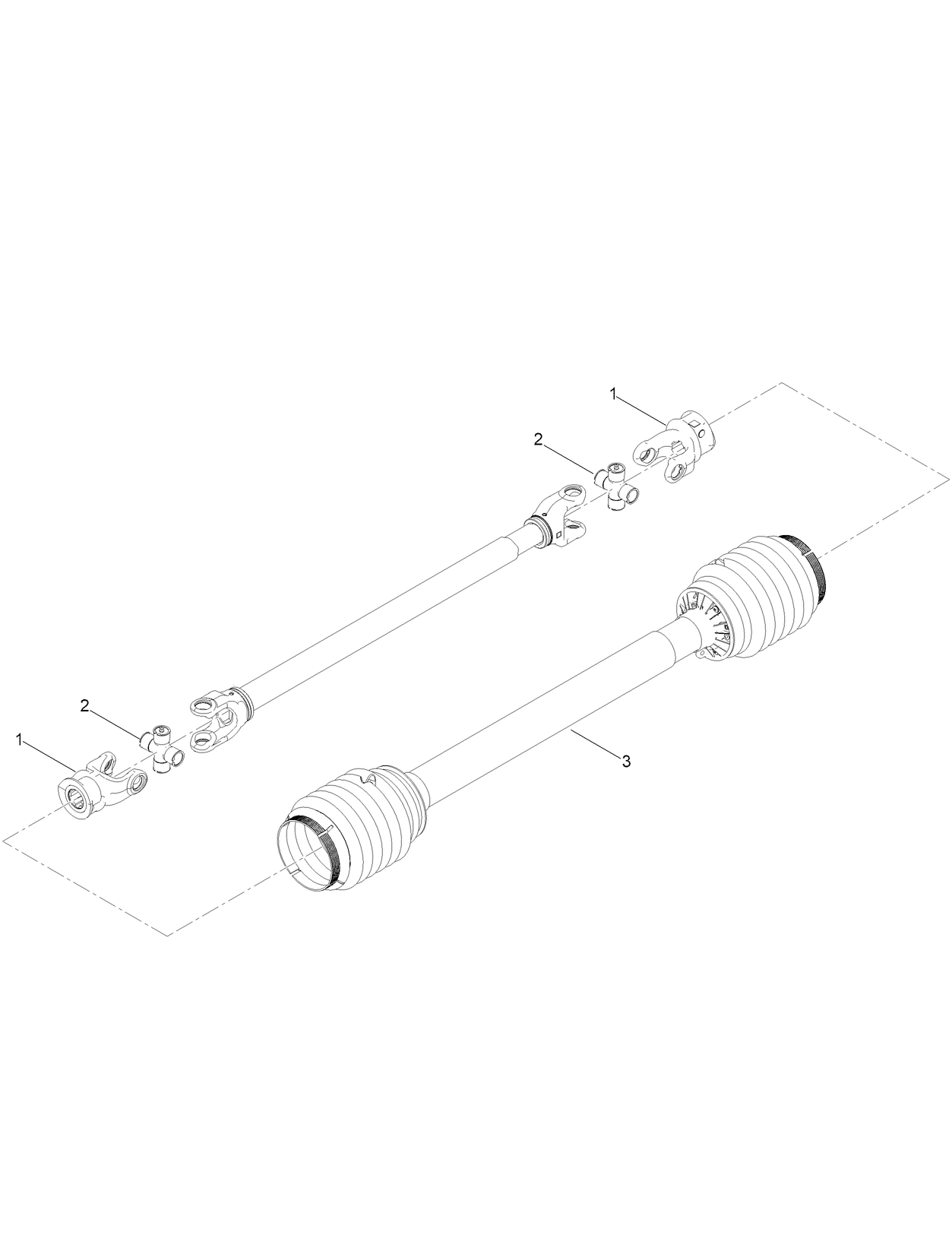 Rear Driveshaft Assembly No. 138-9040