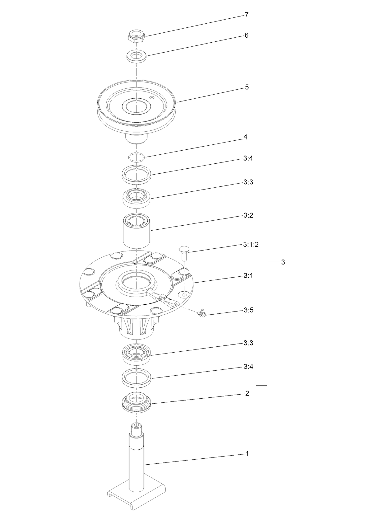High Spindle Assembly No. 139-3176