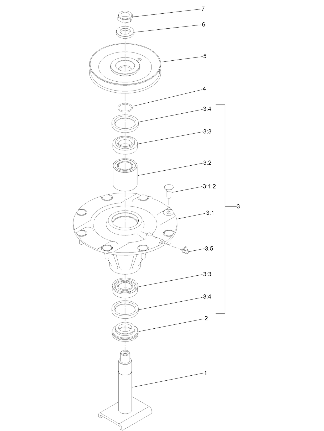 Low Spindle Assembly No. 139-3177