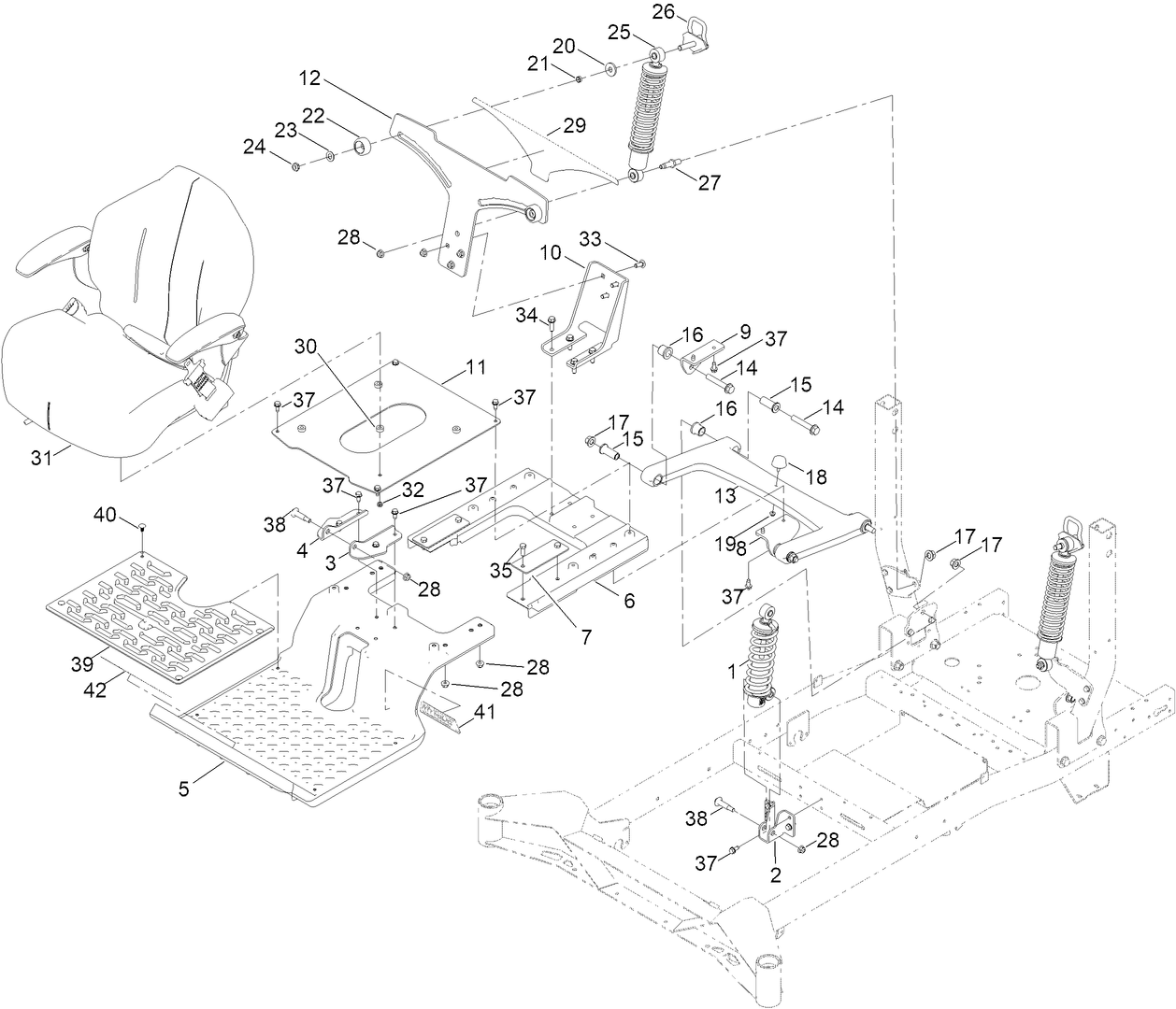 Seat Suspension Assembly