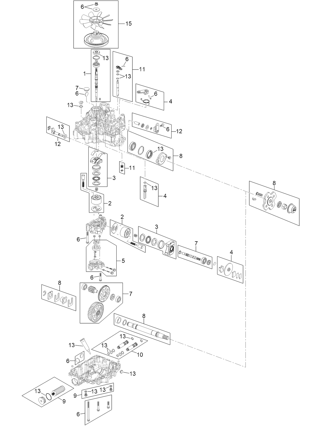 RH Transmission Assembly No. 127-4141