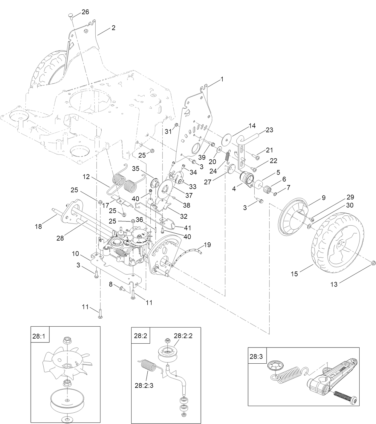 Transmission and HOC Assembly