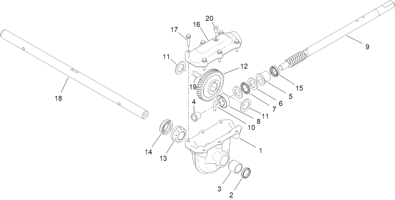 Auger Gearcase Assembly No. 136-6615