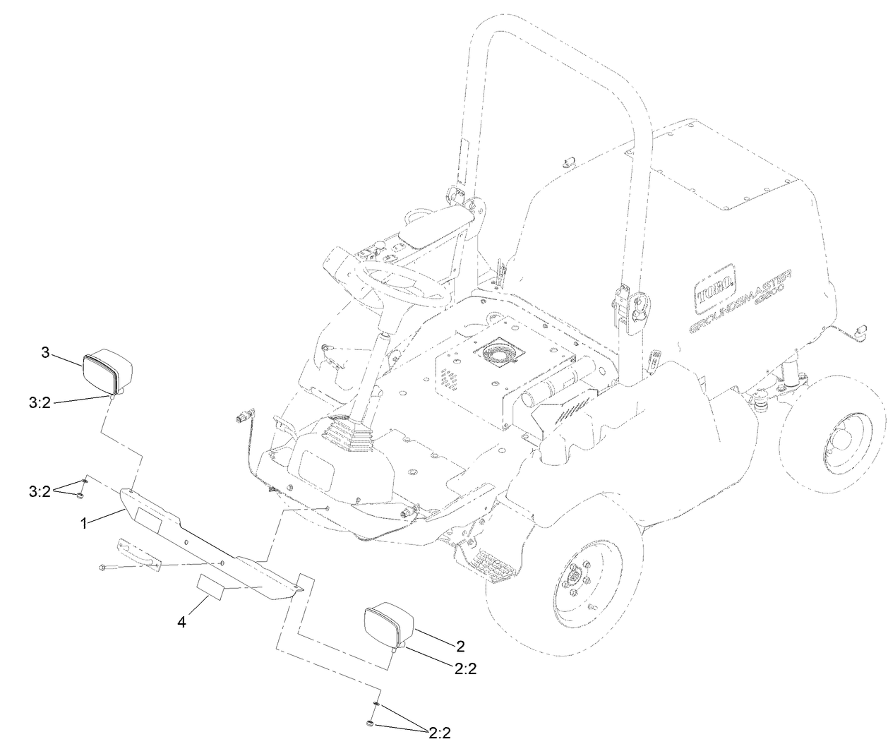 Front Light Mount Assembly