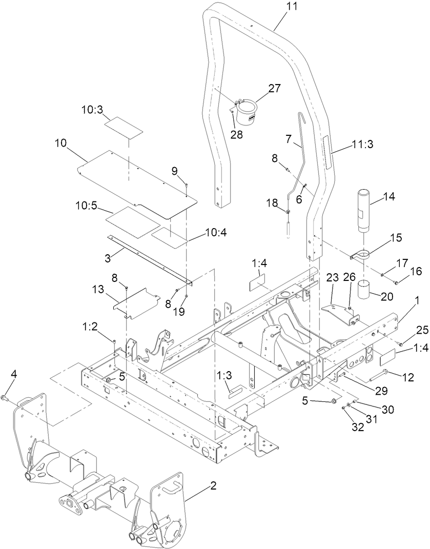 Frame and Front Axle Assembly