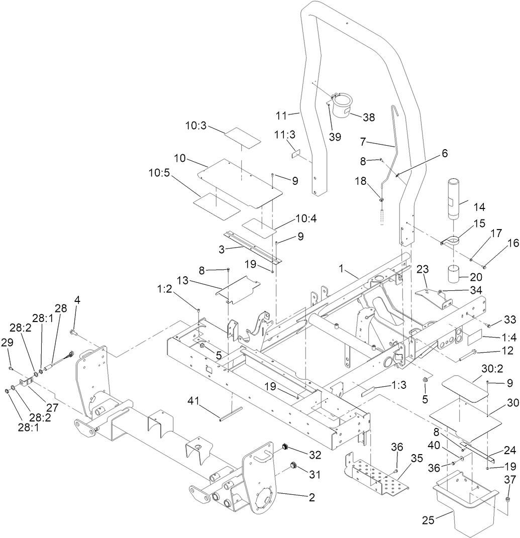 Frame and Front Axle Assembly