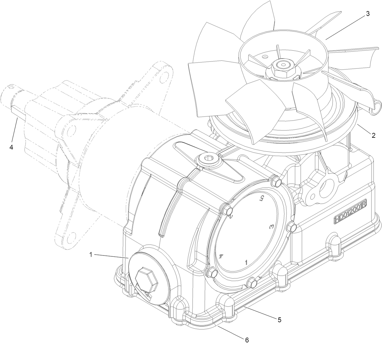 LH Hydro Transaxle Assembly No. 164-3617