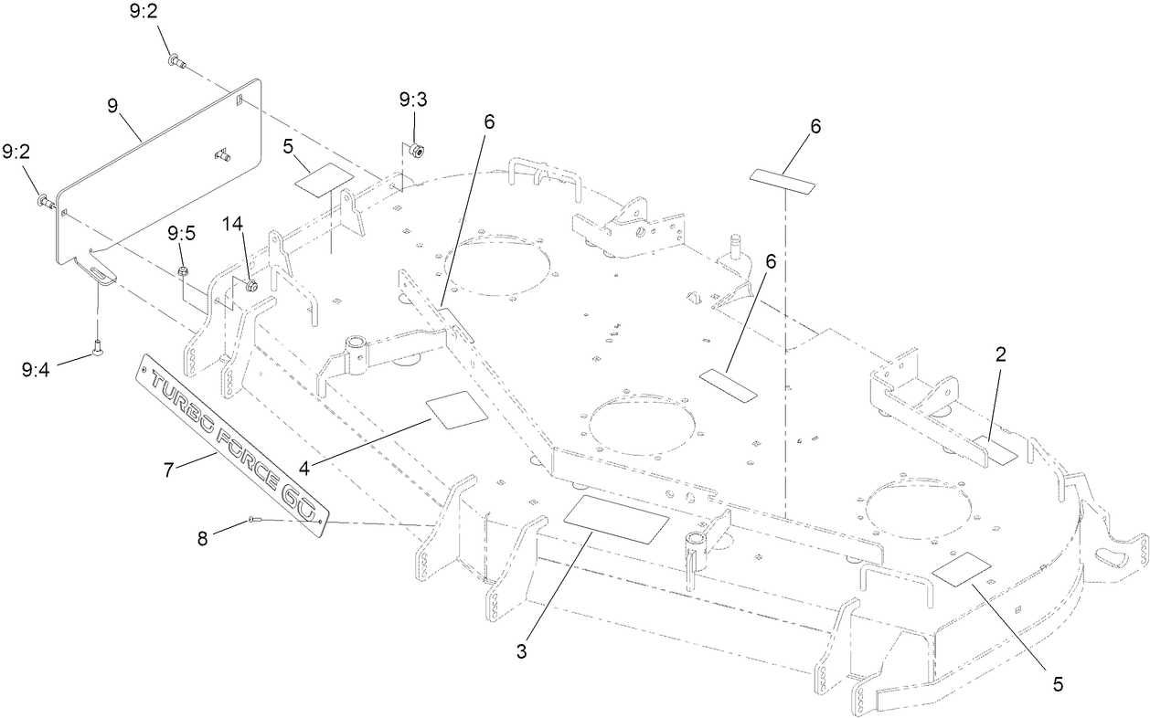 Deck Decal Assembly No. 146-5619