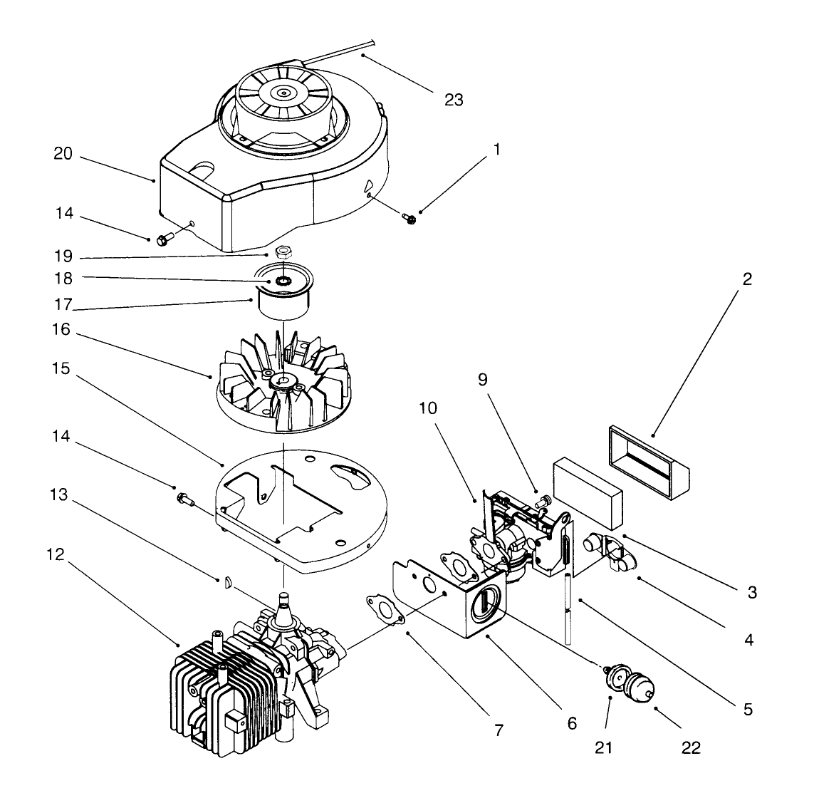 Shroud & Block Assembly (model No. 20441 Only)