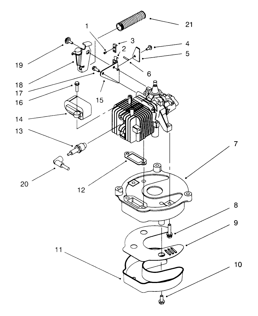 Brake & Muffler Assembly (model No. 20441 Only)