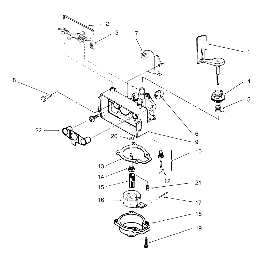 Carburetor Assembly (model No. 20441 Only)