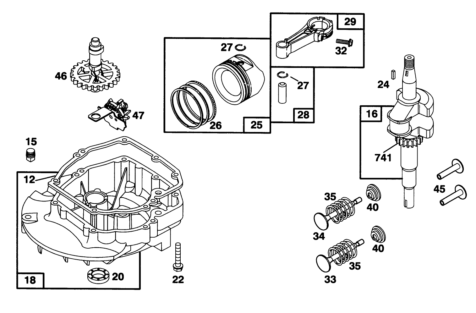 Engine Briggs & Stratton Model 127802-0640-01