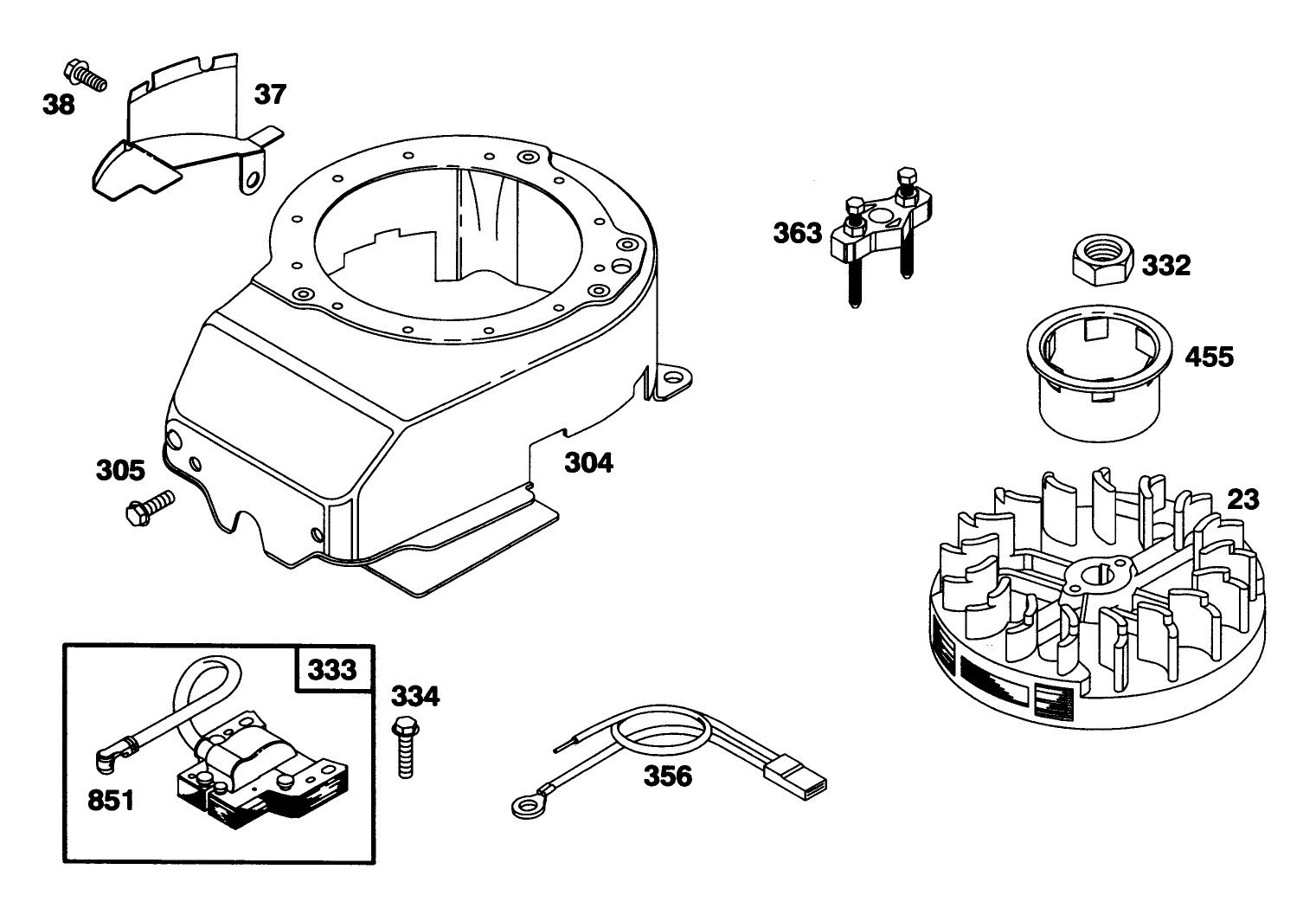 Engine Briggs & Stratton Model 127802-0640-01