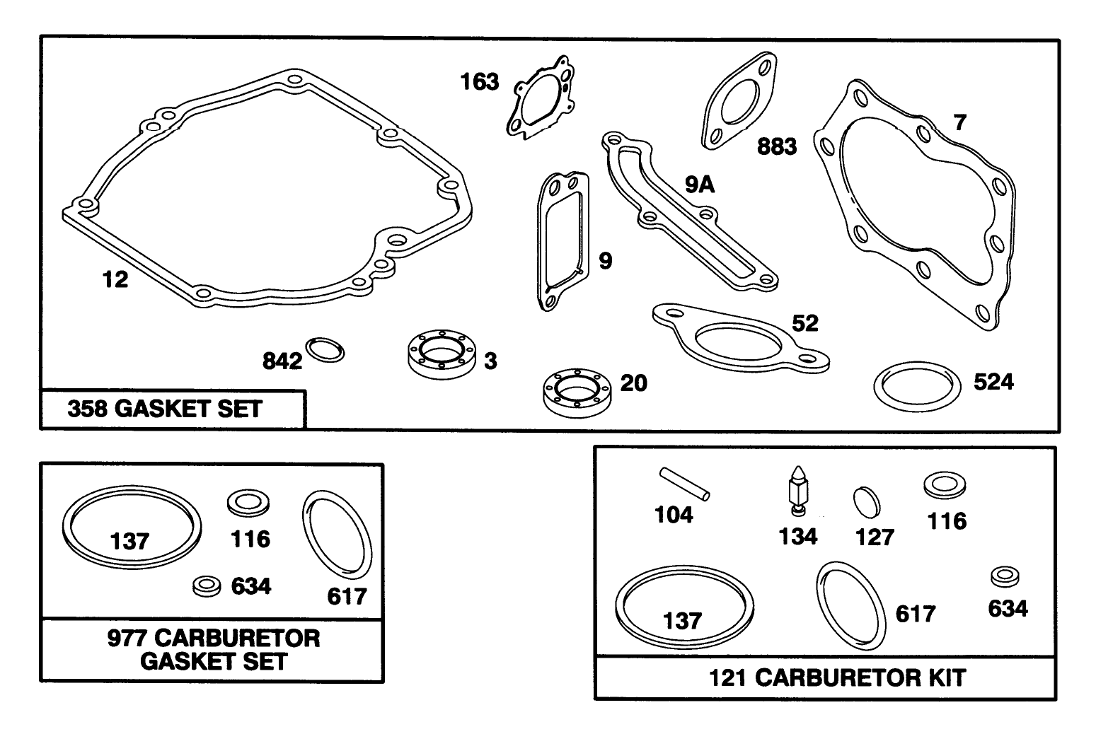 Engine Briggs & Stratton Model 127802-0640-01